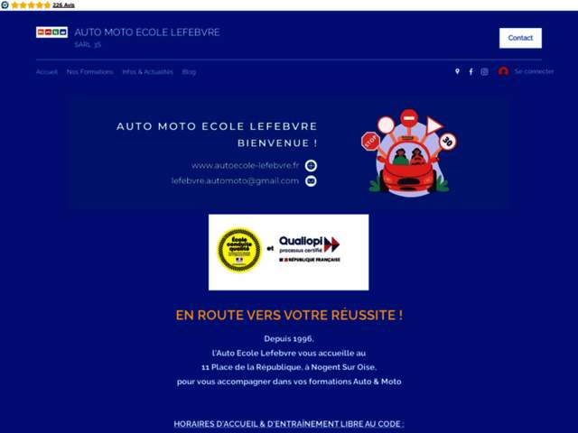 › Voir plus d'informations : Auto Moto School Lefébvre