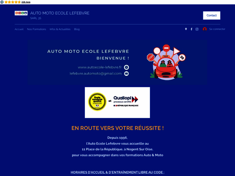 › Voir plus d'informations : Auto Moto School Lefébvre