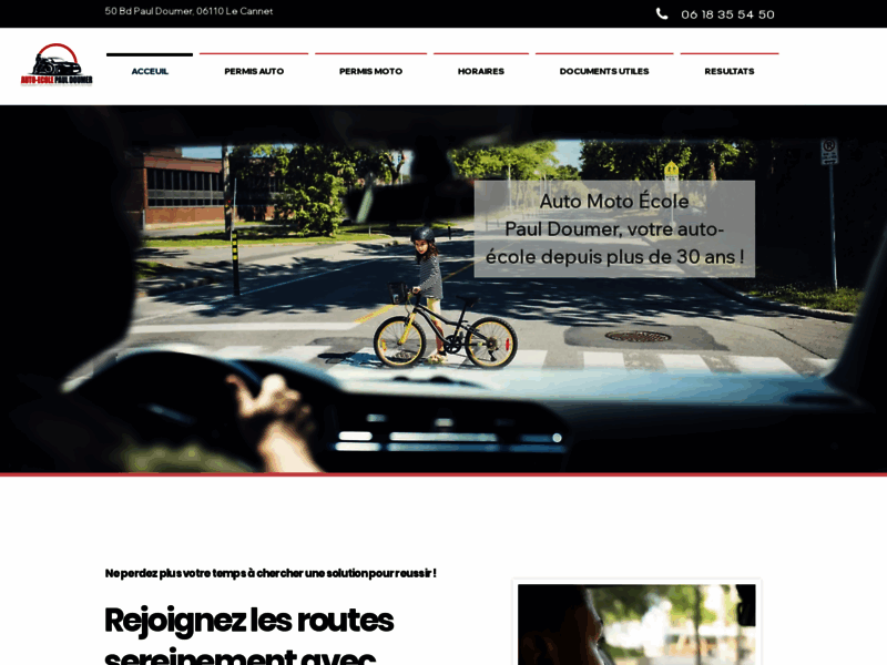 › Voir plus d'informations : Driving School Paul Doumer "Le Cannet Rocheville"