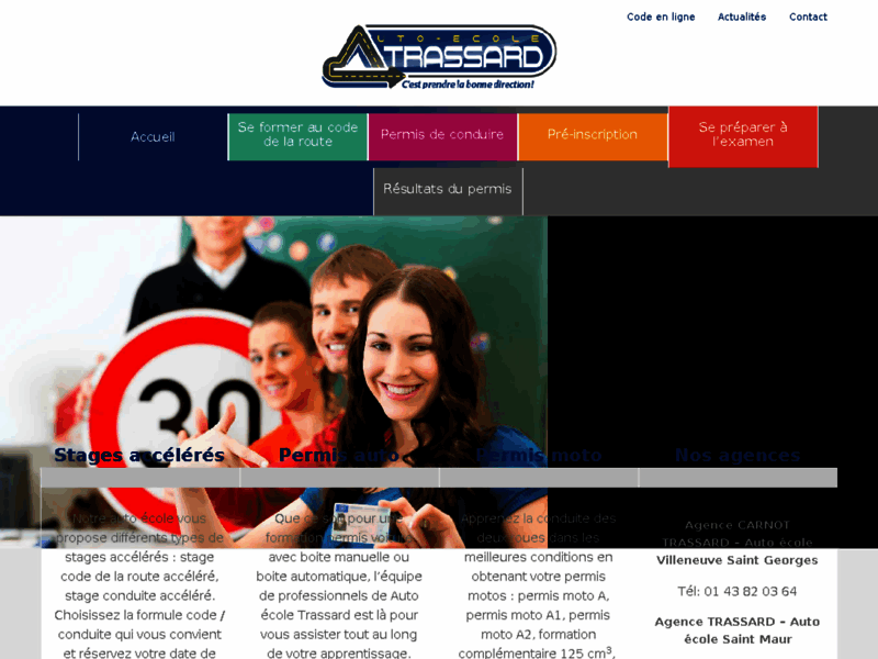 › Voir plus d'informations : Auto Moto Ecole Trassard Carnot