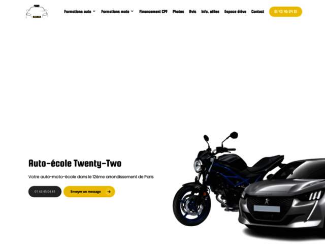 › Voir plus d'informations : Twenty Driving School