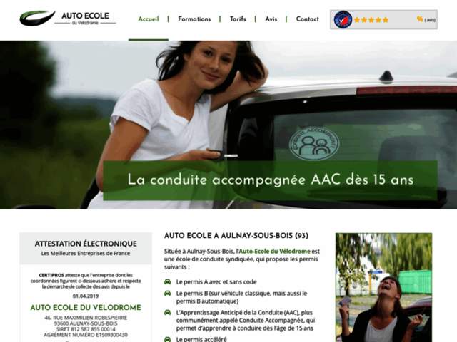 › Voir plus d'informations : Driving School Du Velodrome