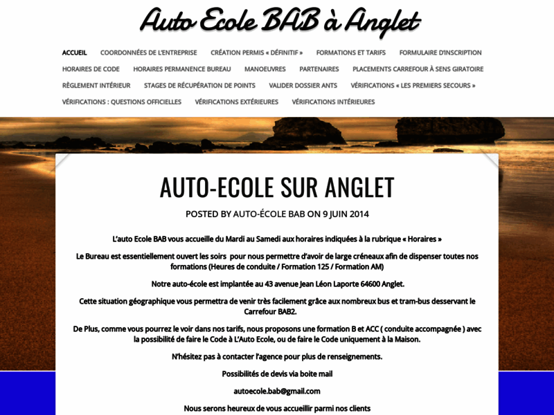 › Voir plus d'informations : Driving School Bab