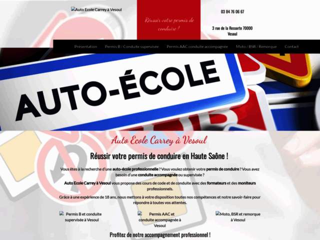 › Voir plus d'informations : Driving School Carrey