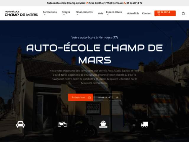 › Voir plus d'informations : Auto Moto Boat School Du Champ De Mars