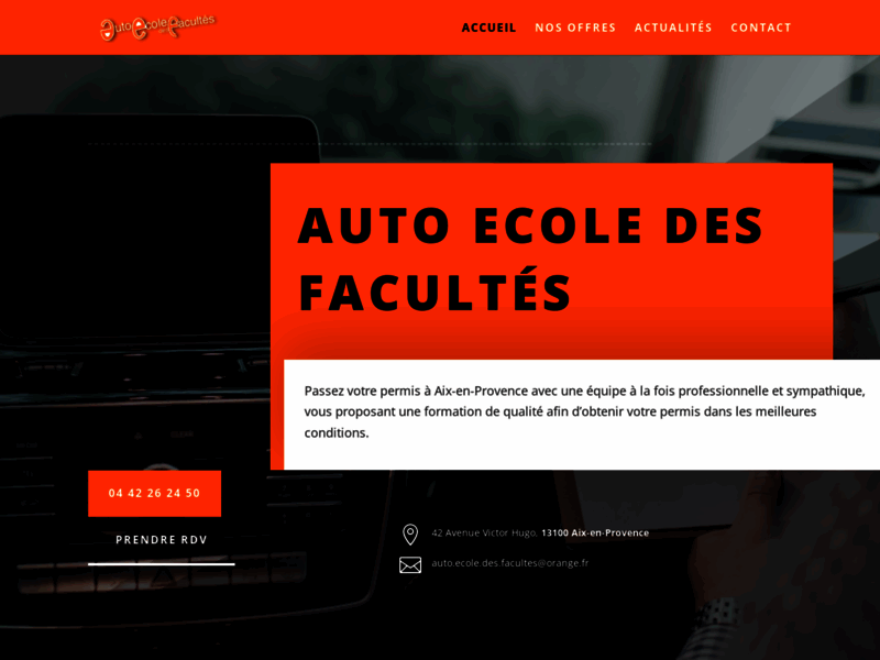 › Voir plus d'informations : Auto Ecole Des Facultes