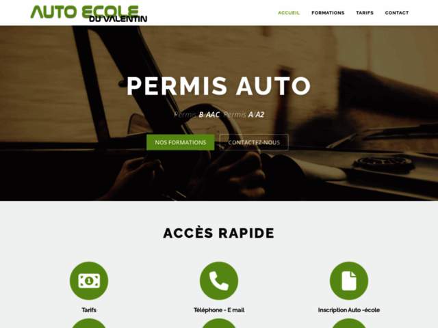 › Voir plus d'informations : Driving School Du Valentin