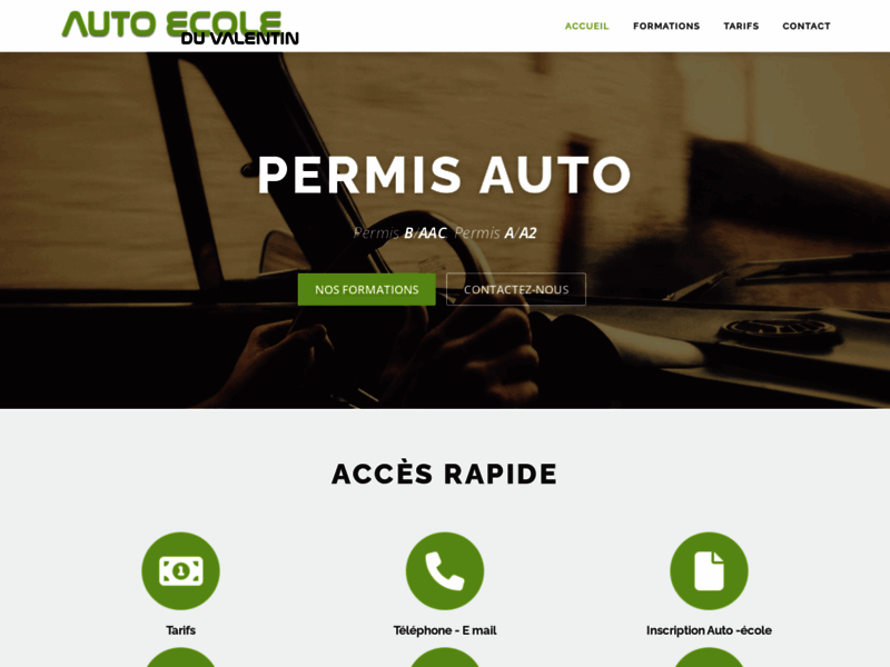 › Voir plus d'informations : Driving School Du Valentin