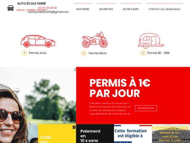 › Voir plus d'informations : Auto/Moto School Ferré Locminé