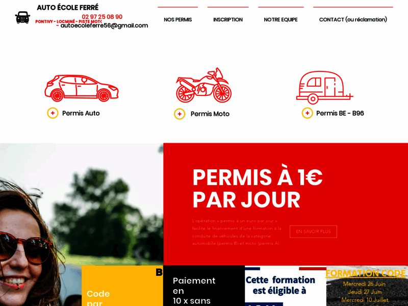 › Voir plus d'informations : Auto/Moto School Ferré Locminé