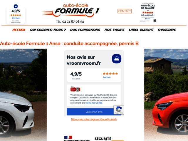 › Voir plus d'informations : Driving School Formule 1 - Anse