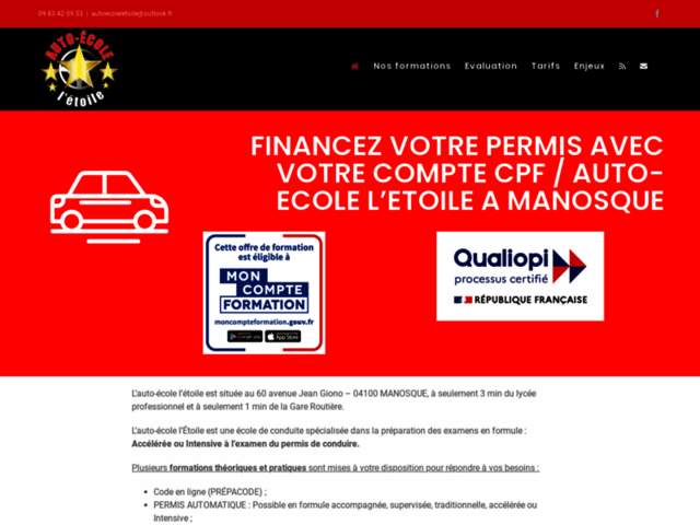 › Voir plus d'informations : Auto Ecole L'etoile