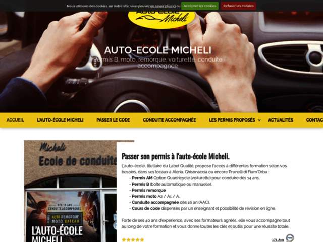 › Voir plus d'informations : Driving School Micheli - Aleria / Ghisonaccia / Prunelli-Di-Fiumorbu