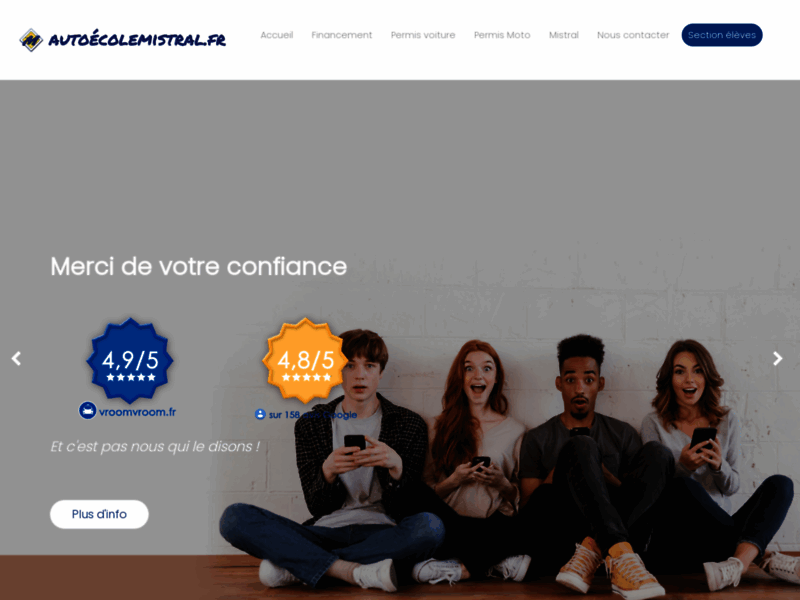 › Voir plus d'informations : School Of Driving Mistral