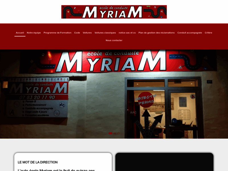 › Voir plus d'informations : Driving School Myriam