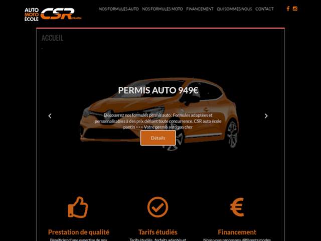 Csr Pantin Auto Moto Ecole - Cpf - Permis Accéléré