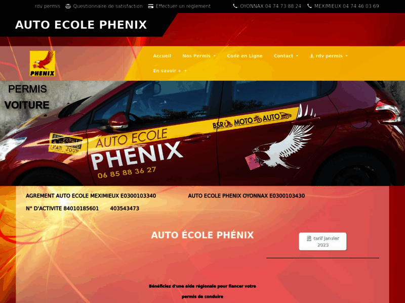 › Voir plus d'informations : Driving School Phénix