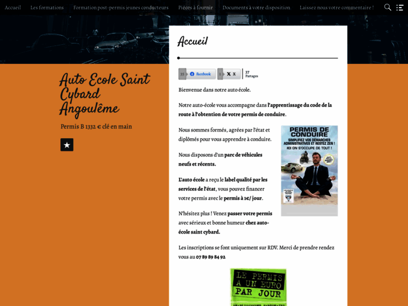 › Voir plus d'informations : Driving School Saint Cybard