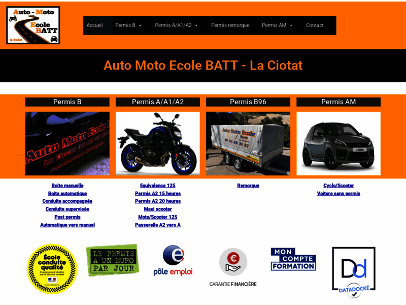 › Voir plus d'informations : Auto Moto School Batt