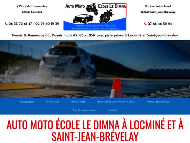 › Voir plus d'informations : Moto école Le Dimna - Piste moto