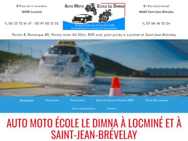 Moto école Le Dimna - Piste moto