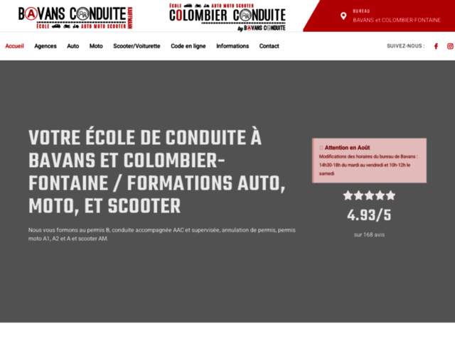 › Voir plus d'informations : Colombier Conduite Auto Motorcycle Scooter School