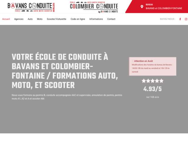 Bavans Conduite Auto Motorcycle Scooter School