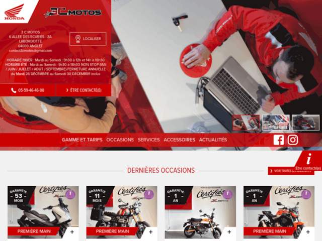 3C MOTOS - Concessionnaire Honda Agence de Location Envie2rouler