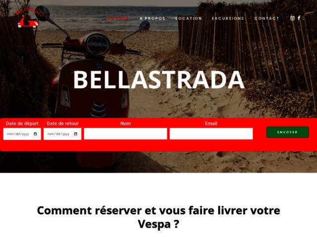 › Voir plus d'informations : BellaStrada location Vespa 50cc et 125cc