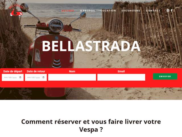 BellaStrada location Vespa 50cc et 125cc