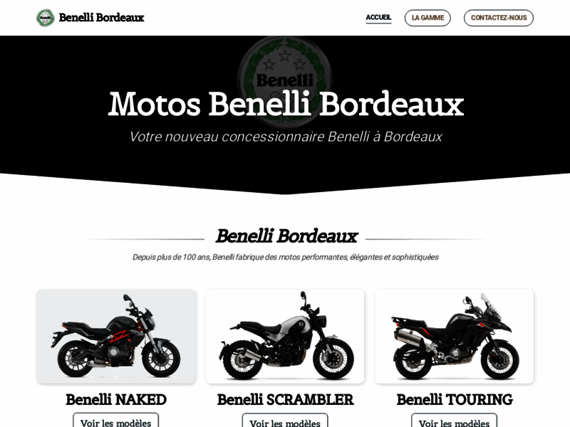 › Voir plus d'informations : Benelli Bordeaux
