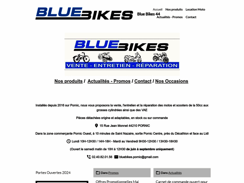 › Voir plus d'informations : Blue Bikes 44