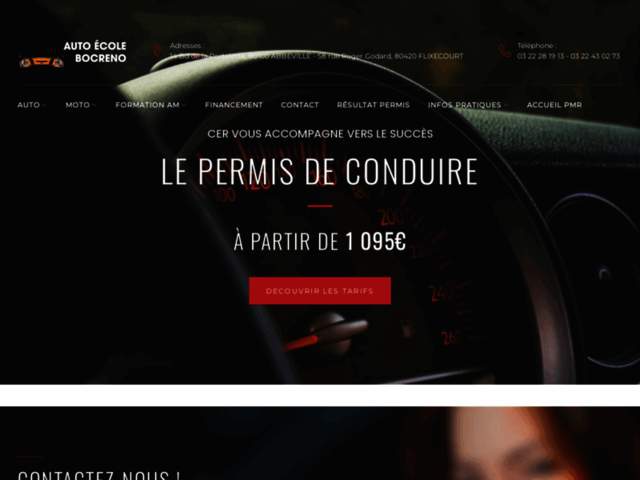 › Voir plus d'informations : École De Conduite Bocreno Abbeville