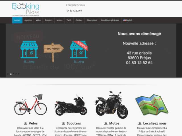 Booking Bikes Fréjus : Location Vélos, Scooters Et Motos