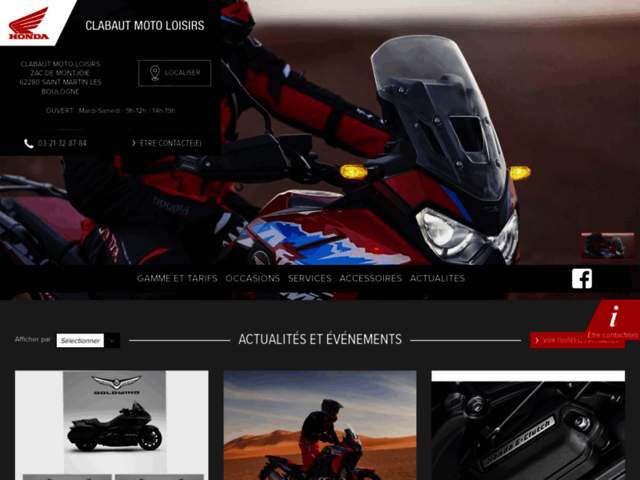 › Voir plus d'informations : CLABAUT MOTO LOISIRS Motoland | Honda