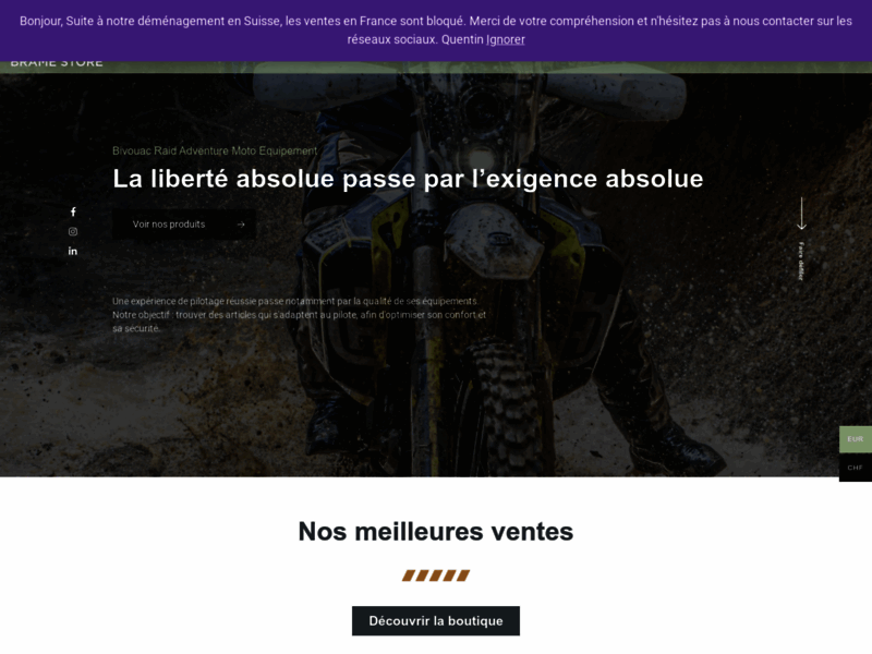 › Voir plus d'informations : Brame-store Touratech