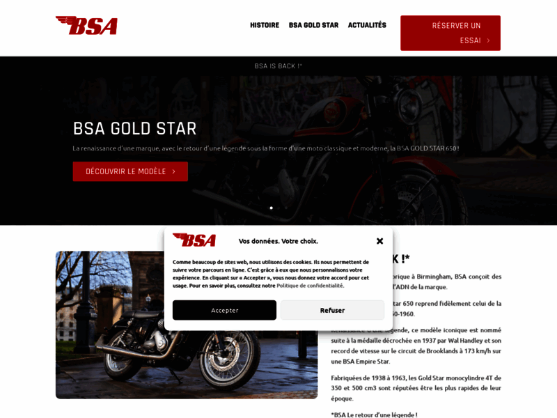 › Voir plus d'informations : BSA PARIS