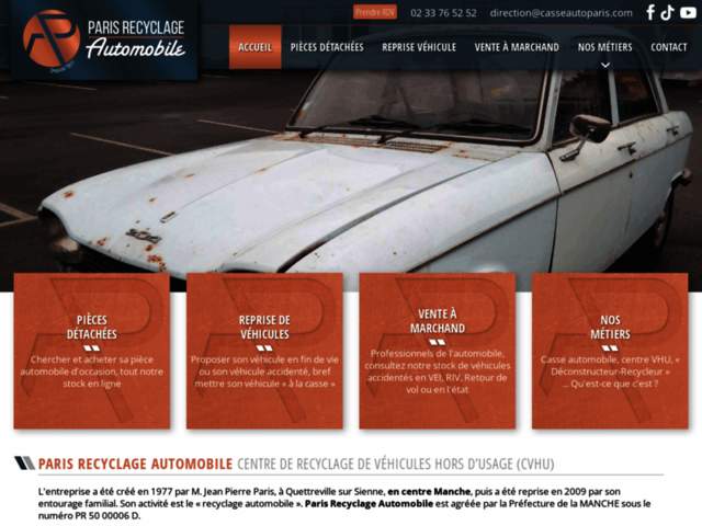 › Voir plus d'informations : Paris Automotive Recycling