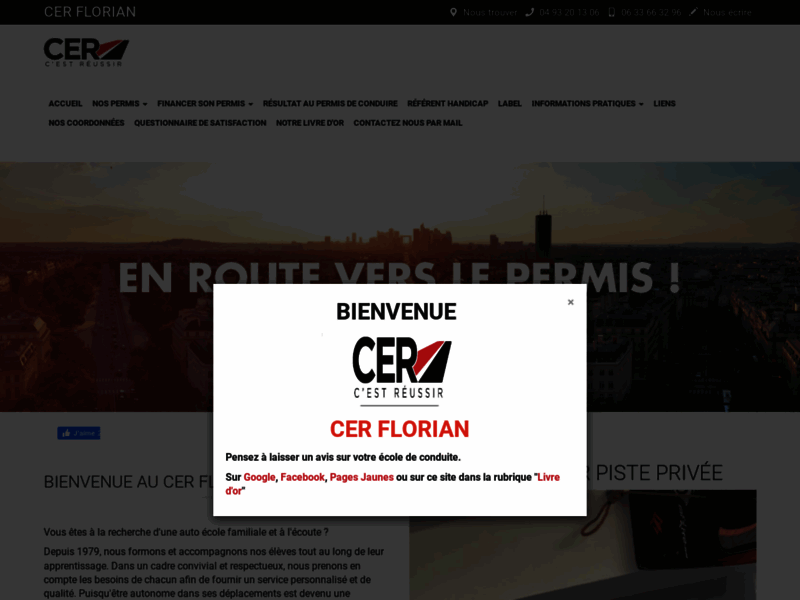 › Voir plus d'informations : Cer Florian Villeneuve-Loubet