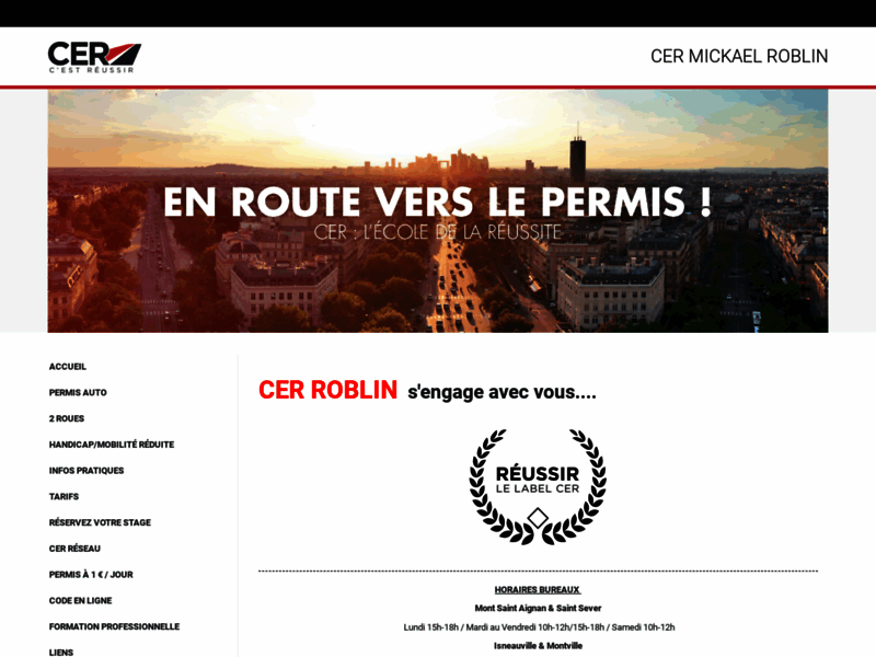 › Voir plus d'informations : Driving School Cer Mickaël Roblin