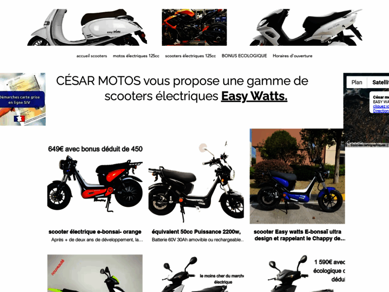 › Voir plus d'informations : César Motos Scooters