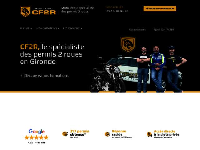 › Voir plus d'informations : CF2R - Moto-école - Bordeaux