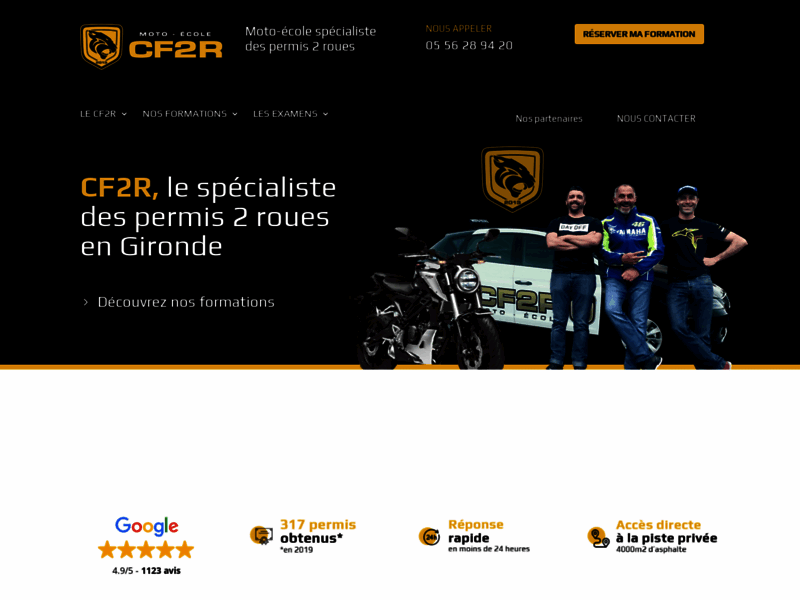 › Voir plus d'informations : CF2R - Moto-école - Bordeaux