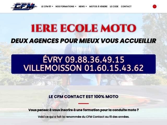 › Voir plus d'informations : CENTRE DE FORMATION MOTO