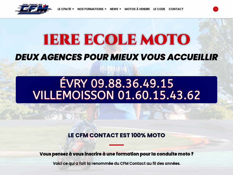 › Voir plus d'informations : CENTRE DE FORMATION MOTO