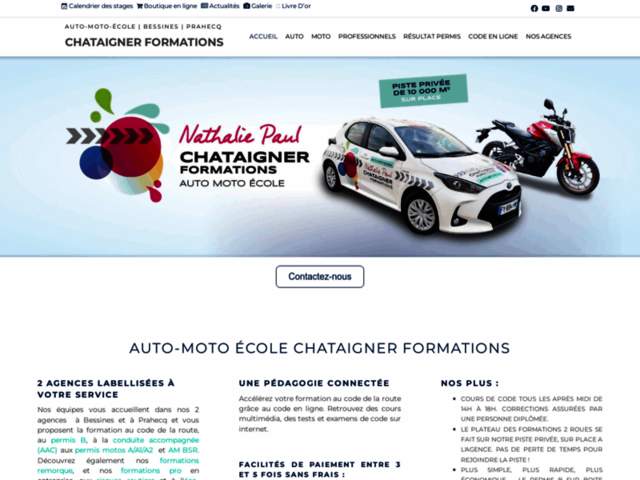› Voir plus d'informations : Auto-Moto École Chataigner Formations - Prahecq