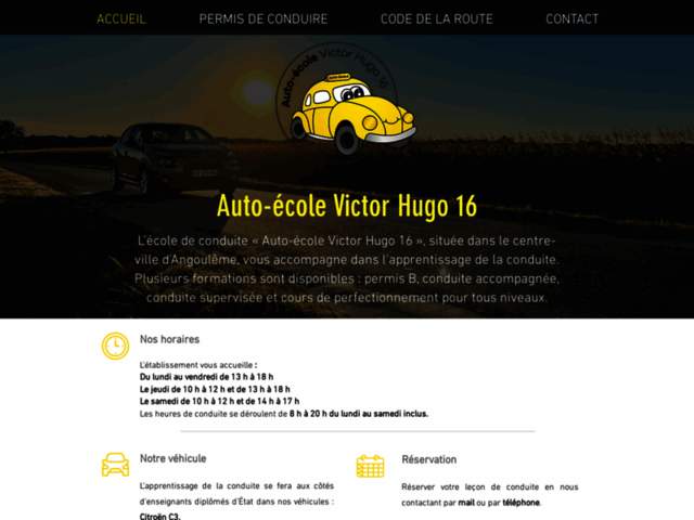› Voir plus d'informations : Driving School Angoulême Victor Hugo 16