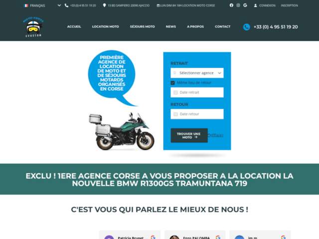 Moto Corse Evasion - Location Motos, scooters - Séjours organisés