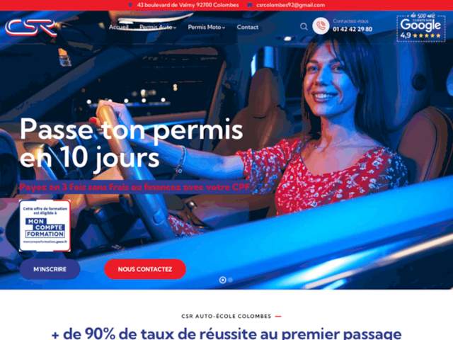 › Voir plus d'informations : Csr Auto-Moto École Colombes