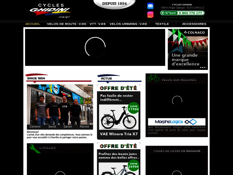 › Voir plus d'informations : Cycles Ghidini